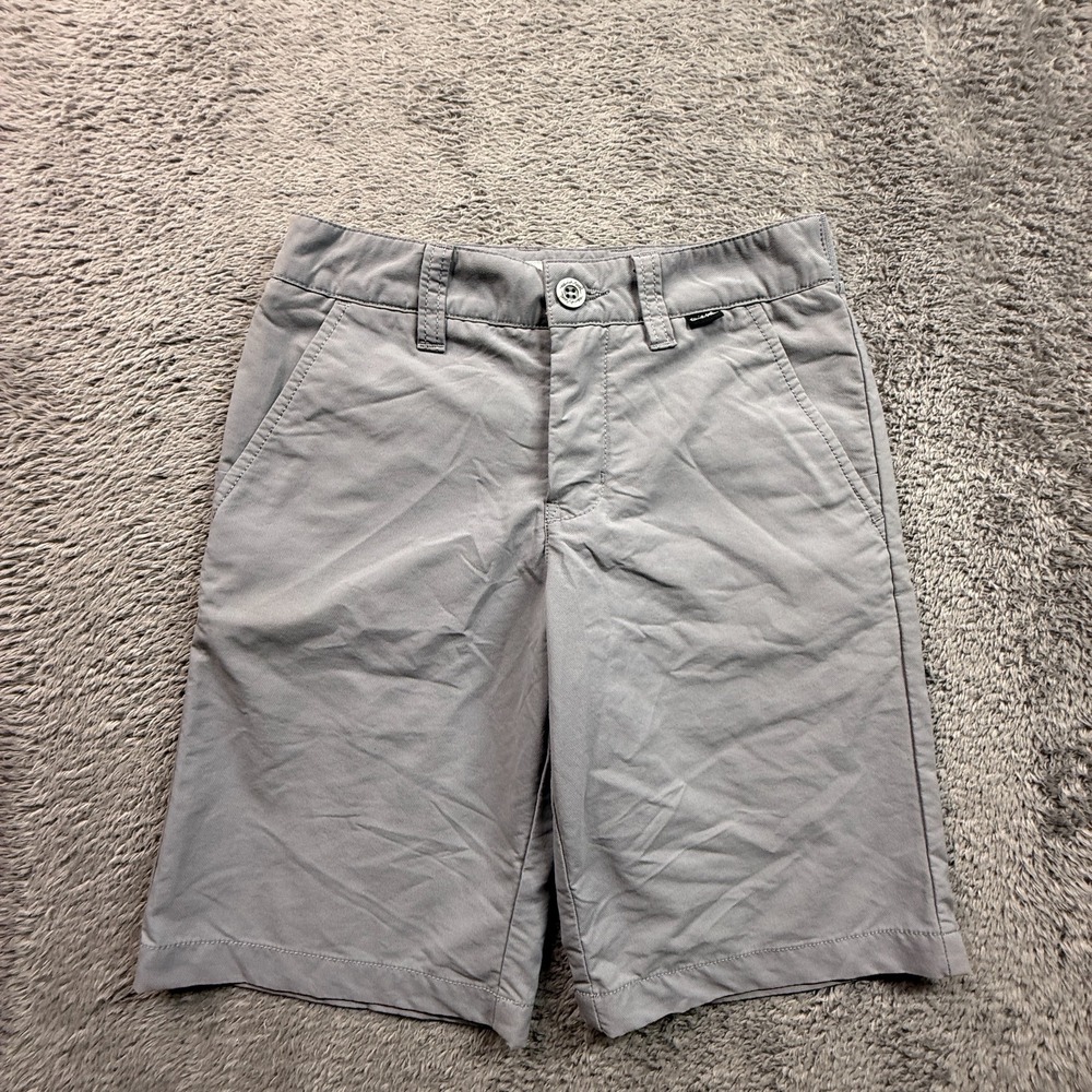 Travis Mathew Golf Shorts Boys Youth Kids S Gray Outdoor Casual Nylon Blend
